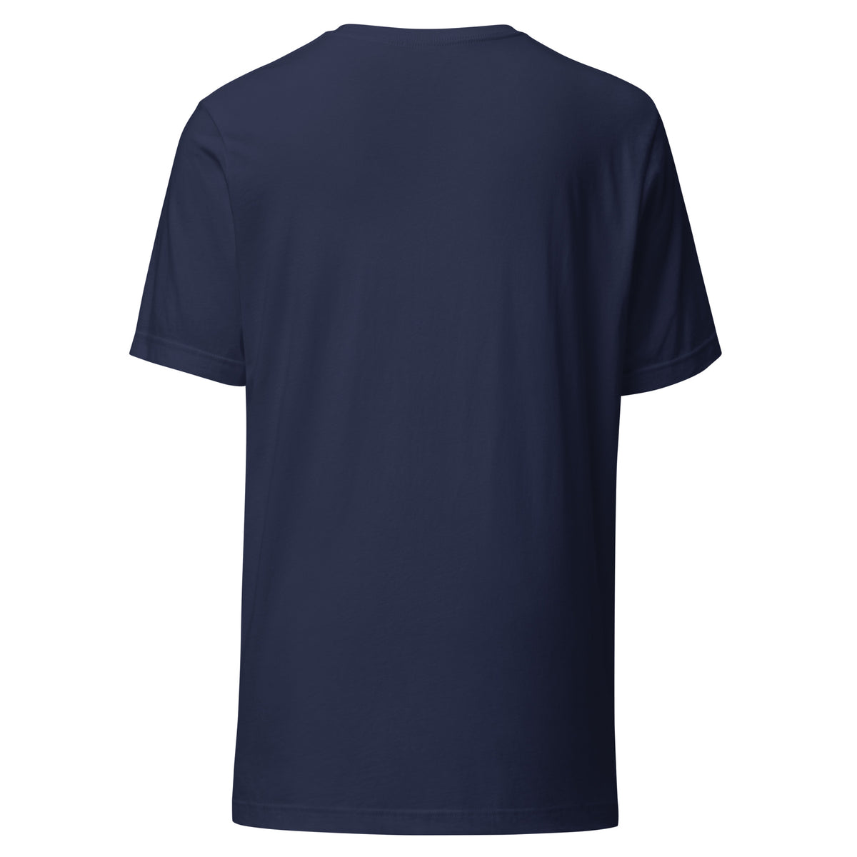 Back of the plain navy Hold the Strait tee